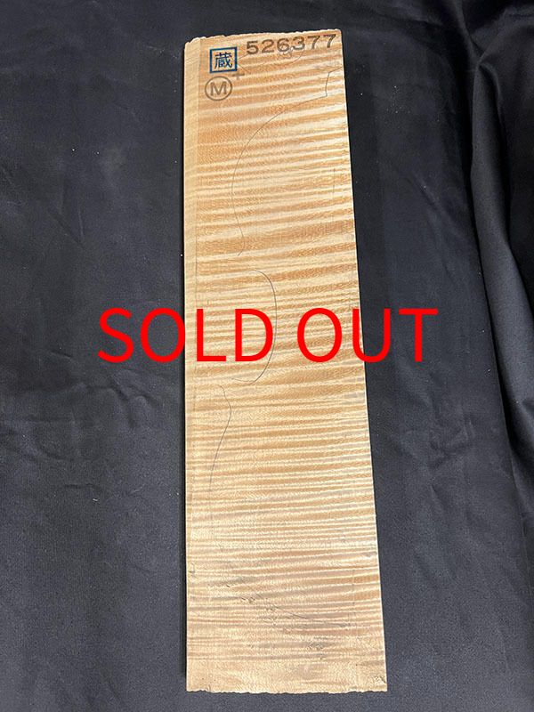 メープル裏板表面