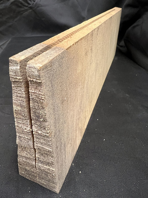 メープル裏板断面図