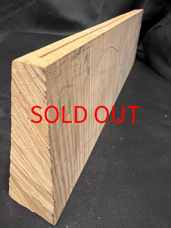 メープル裏板断面図