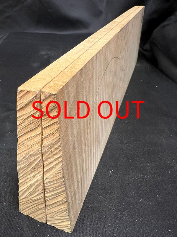 メープル裏板断面図