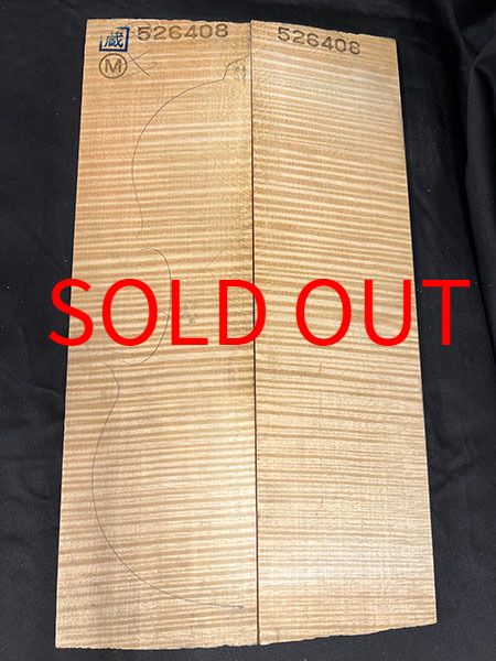 メープル裏板表面