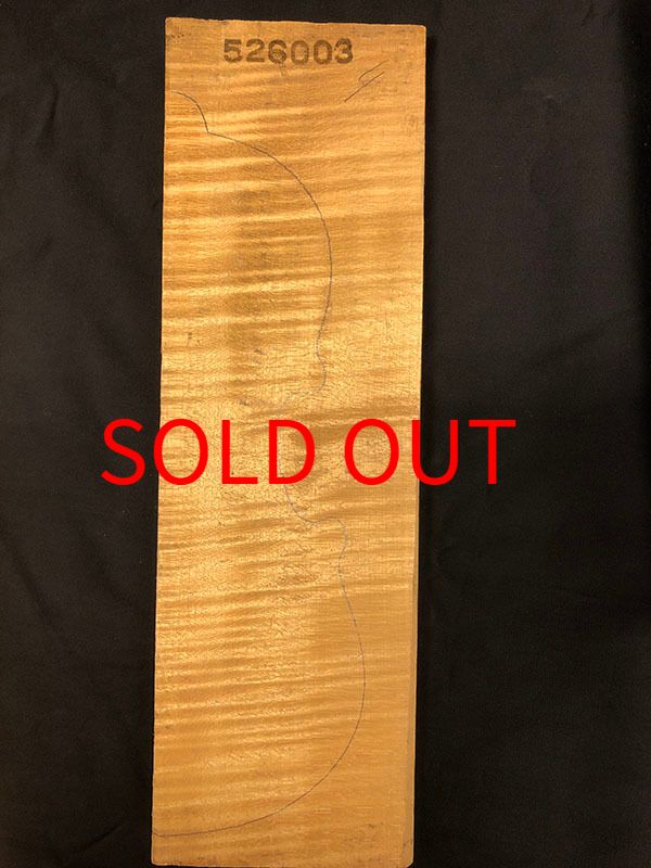 メープル裏板表面