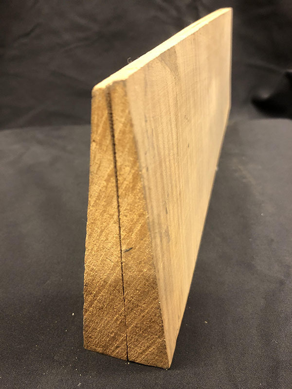 メープル裏板断面図