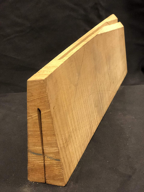 メープル裏板断面図