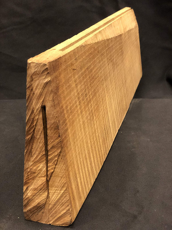 メープル裏板断面図