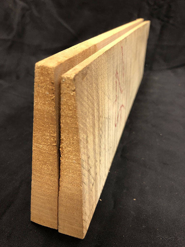 メープル裏板断面図