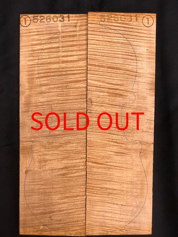 メープル裏板表面