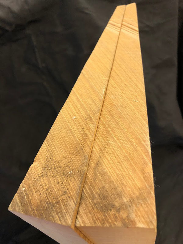 メープル裏板断面図