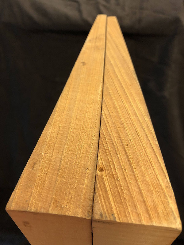 メープル裏板断面図