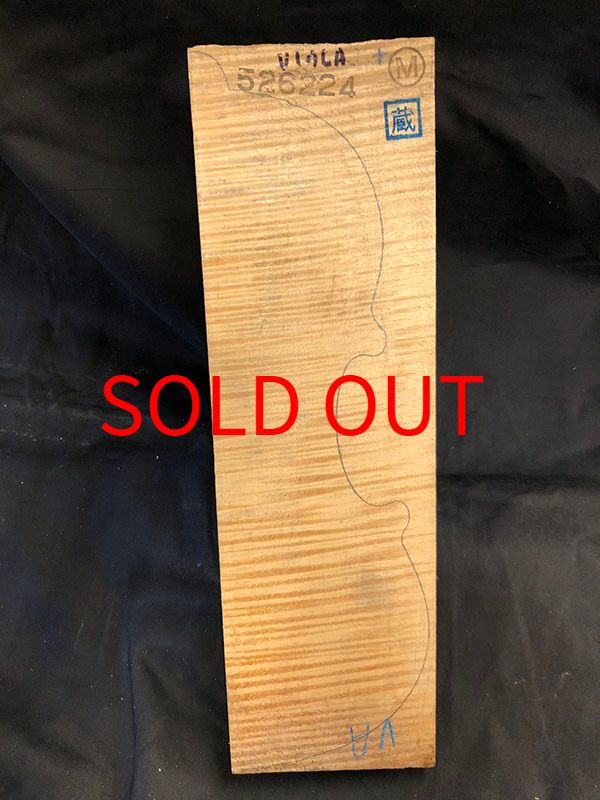 メープル裏板表面