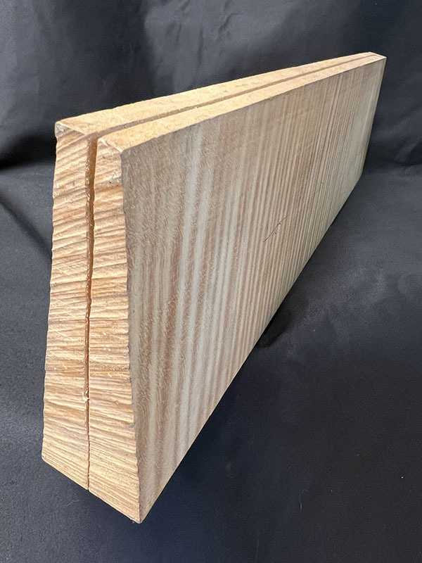 メープル裏板断面図