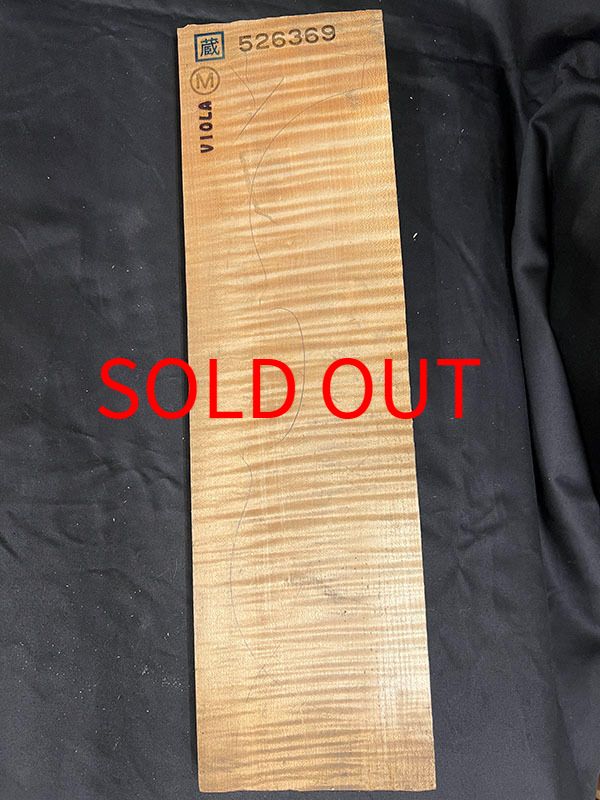 メープル裏板表面